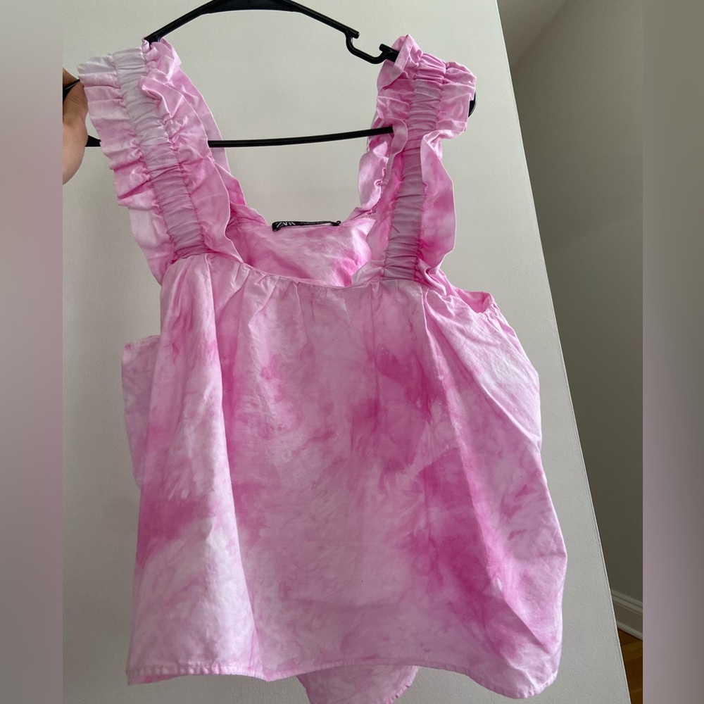 Zara Pink Tank NWT and built in bra